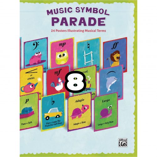 【預購 8 】Music Symbol Parade- 24 Poster Illustrating Musical Terms
