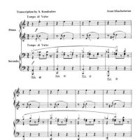 哈查都量- Waltz from Masquerade (Piano Duet) 1