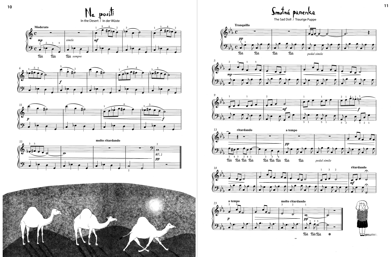 即將進入中級程度可以使用的多風格搭配教材 - Two-Part Piano Miniatures on One Page 1