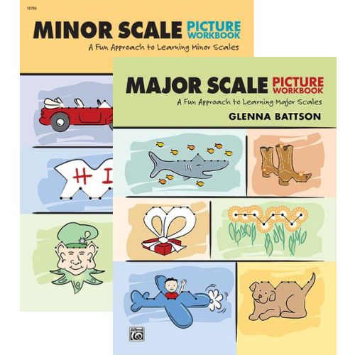 Major/Minor  Scale Picture Workbook (一套2冊)-學習音階的有趣方法