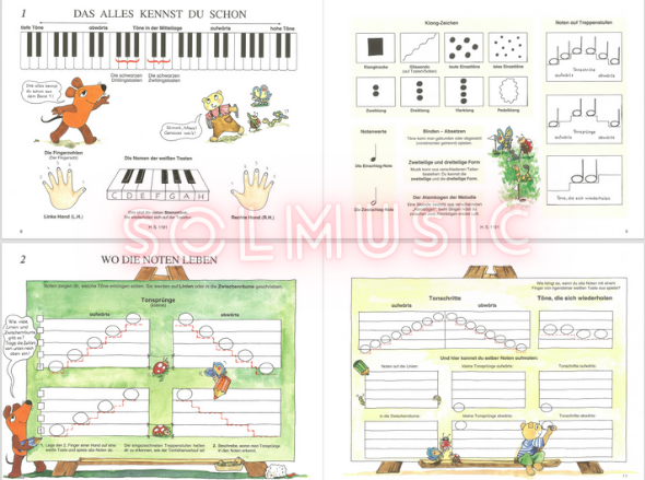 Klavierspielen Mit Der Maus (1套3冊) -與小小鼠一起彈鋼琴 3