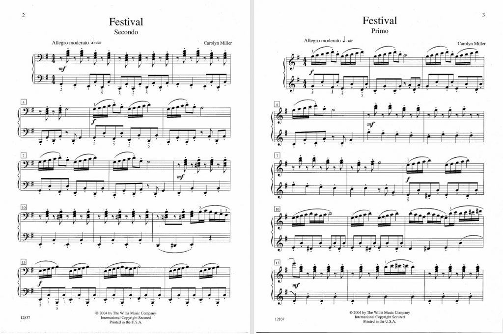 - Festival 四手聯彈 (單曲)