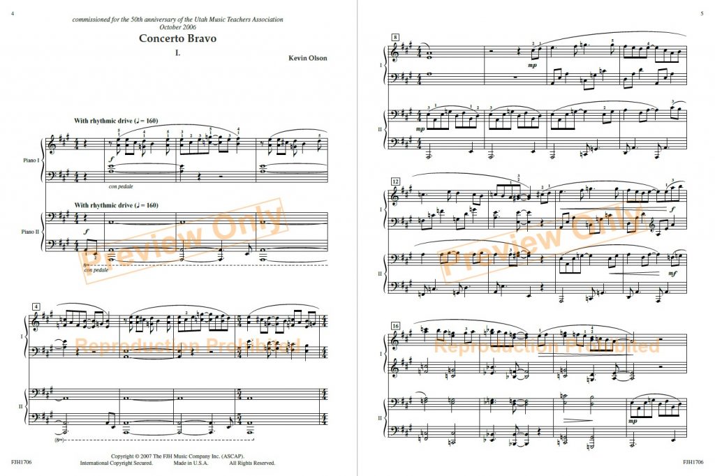 Concerto Bravo (雙鋼琴)